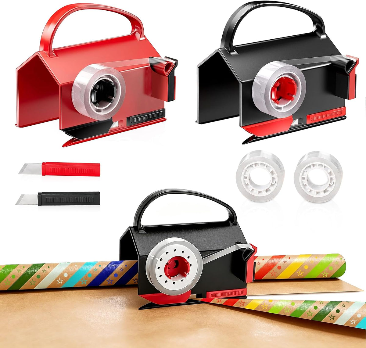 Gift Wrap Cutter with Tape Dispenser – Make Every Gift-Wrapping Session Easier