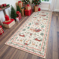 Washable Christmas Woodland Runner Rug – Cozy Holiday Style, Everyday Ease