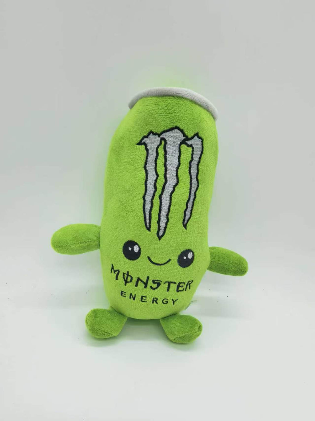 White Monster Energy Drink Can Plush Toy Soft Stuffed Decor Gift Collectible
