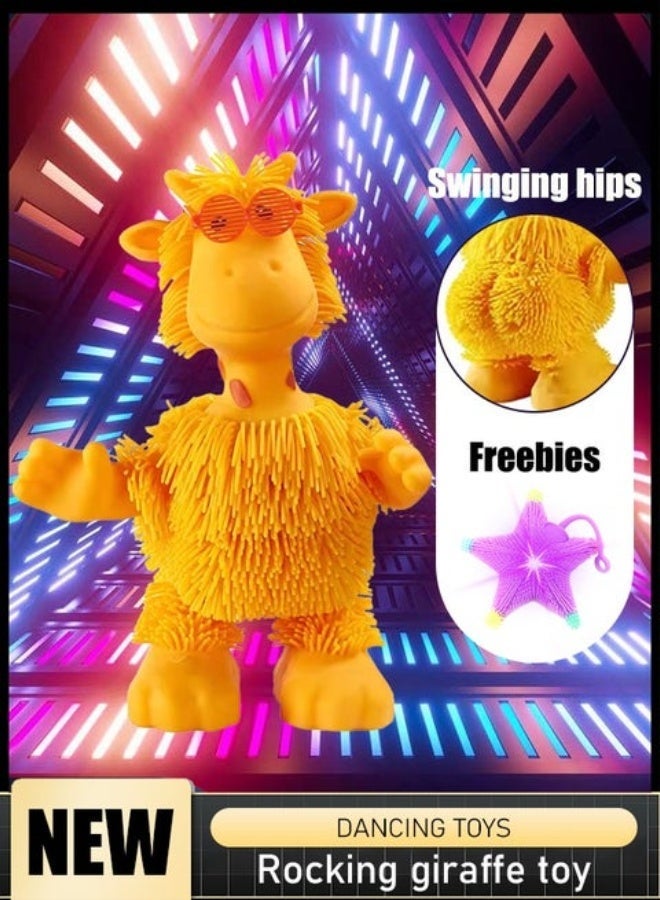 Light-Up Giraffe Sensory Toy – Stretch, Squeeze & Shake for Glowing Fun