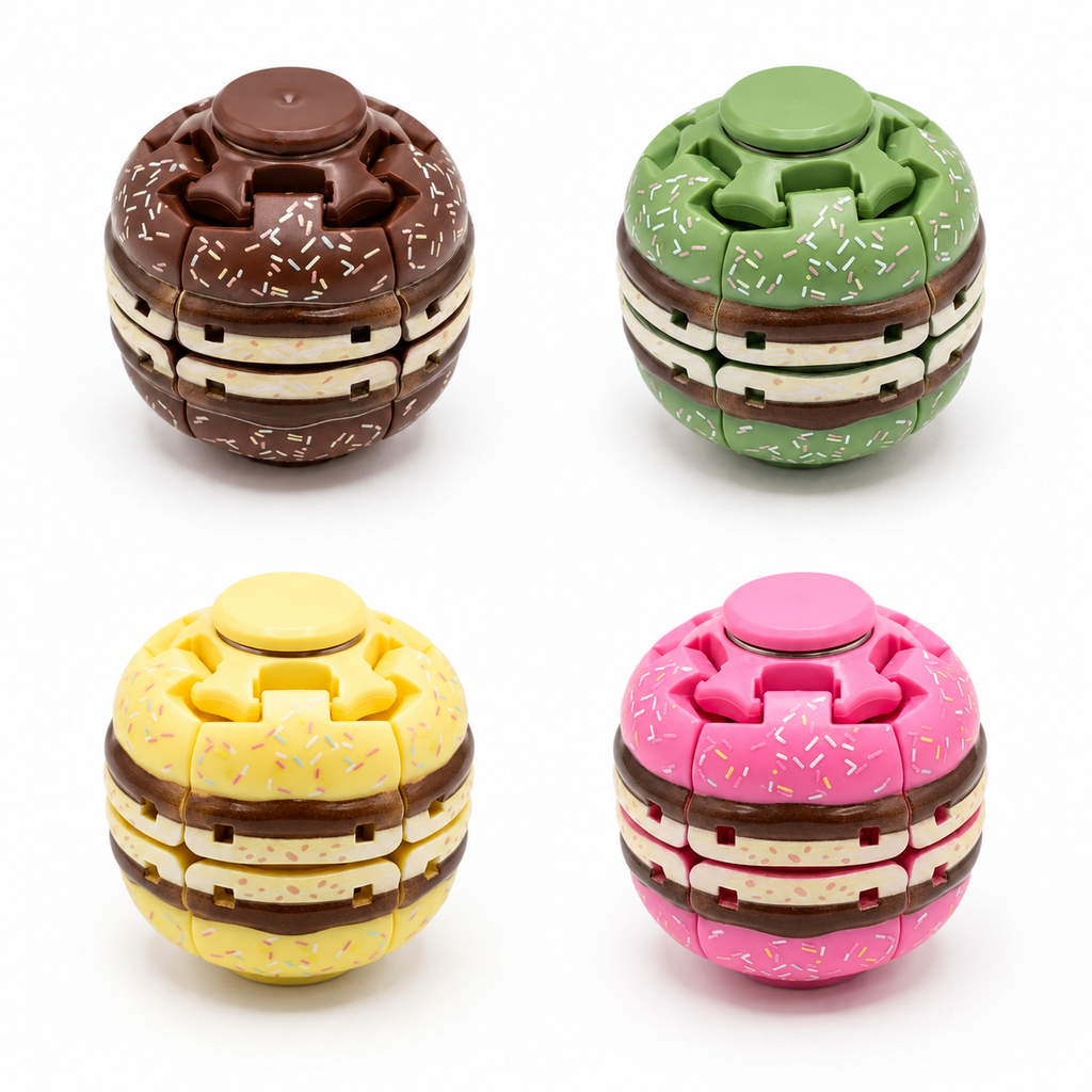 Burger Spin & Press Fidget Toy – A Satisfying Stress-Relief Break in Every Turn