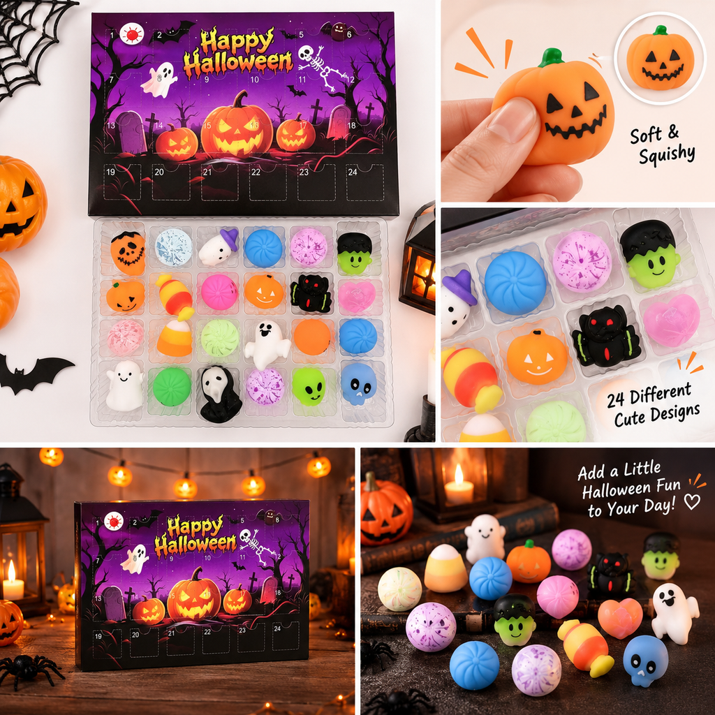 24-Day Halloween Squishy Countdown Calendar – A Little Spooky Surprise Every Day