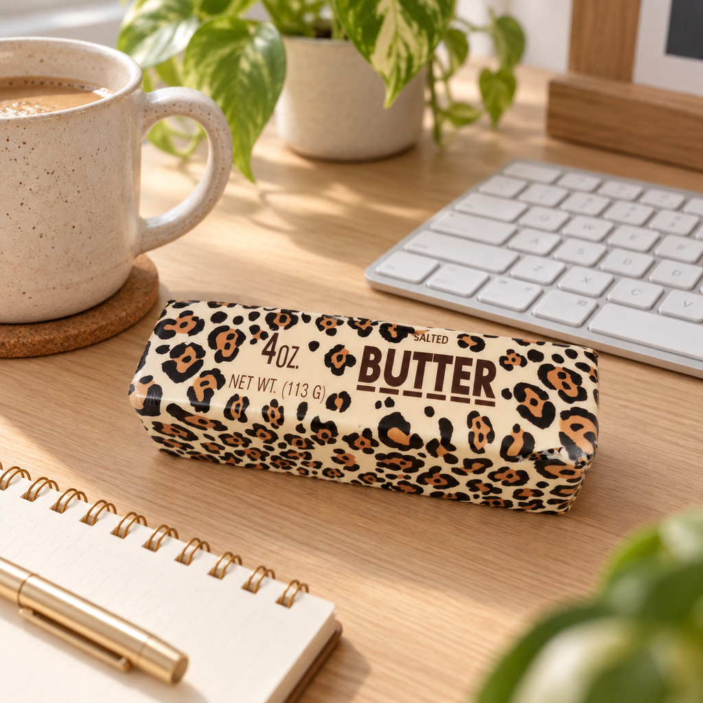 Leopard Butter Bar Squishy Toy – A Wildly Fun Squeeze