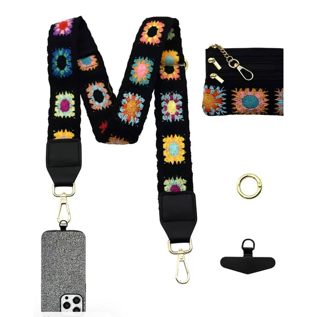 Adjustable Phone Shoulder Strap with Detachable Pouch for Hands-Free Carry product image 1