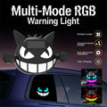 Solar Devil Face LED Car Light – Multi-Color Glow